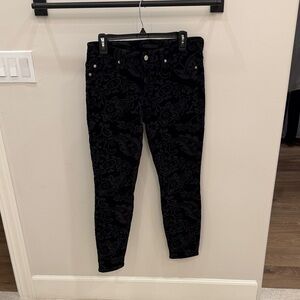 7 For All Mankind Black Skinny Jeans